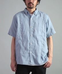 OMNIGOD | [OMNIGOD mens / オムニゴッド] リネンキャンバス ショートスリーブワークBDシャツ(シャツ/ブラウス)