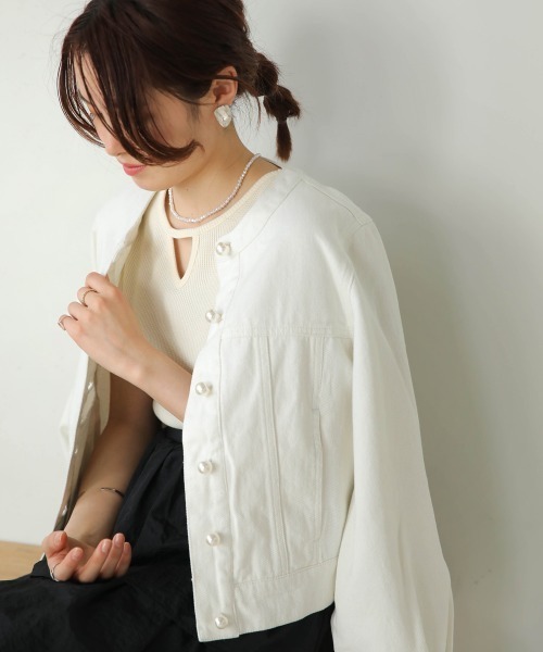 Bab(バブ)の「前後2WAYスクエアタンクトップ(タンクトップ・レディース・グレイッシュベージュ/アイボリー/ブラック・FREE)」の7枚目の写真