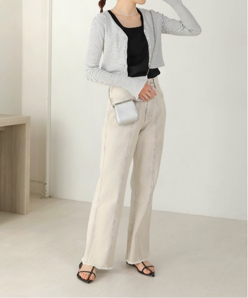 Bab(バブ)の「前後2WAYスクエアタンクトップ(タンクトップ・レディース・グレイッシュベージュ/アイボリー/ブラック・FREE)」の16枚目の写真