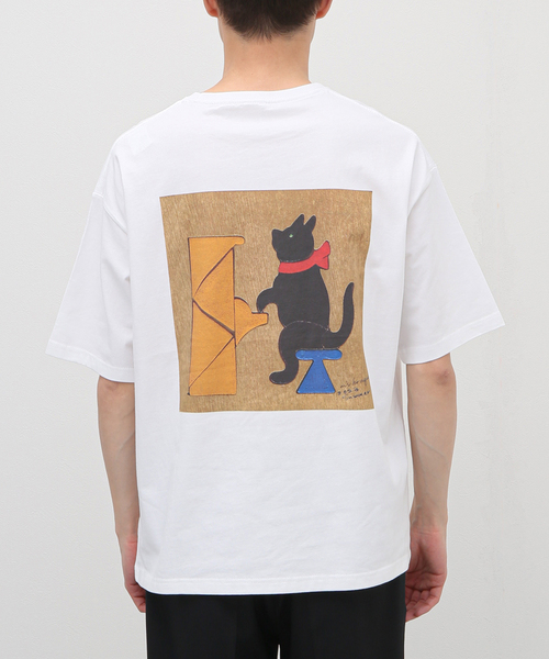m's braque（エムズブラック）の「【m's braque / エムズ ブラック】ハーフスリーブtee PIANO（Tシャツ/カットソー・メンズ・ホワイト・MEDIUM）」の6枚目の写真