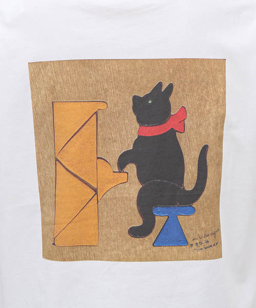m's braque（エムズブラック）の「【m's braque / エムズ ブラック】ハーフスリーブtee PIANO（Tシャツ/カットソー・メンズ・ホワイト・MEDIUM）」の13枚目の写真