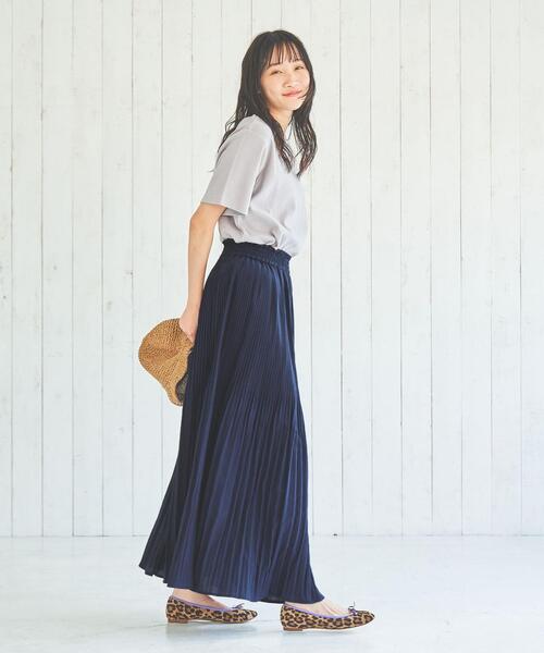 coen（コーエン）の「ヴィンテージライクプリーツスカート（スカート・レディース・ナチュラル/ネイビー/ダークグレー・FREE）」の13枚目の写真