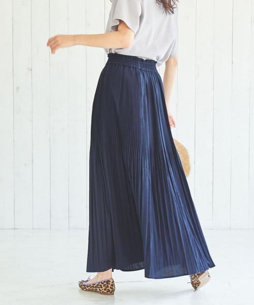 coen（コーエン）の「ヴィンテージライクプリーツスカート（スカート・レディース・ナチュラル/ネイビー/ダークグレー・FREE）」の14枚目の写真