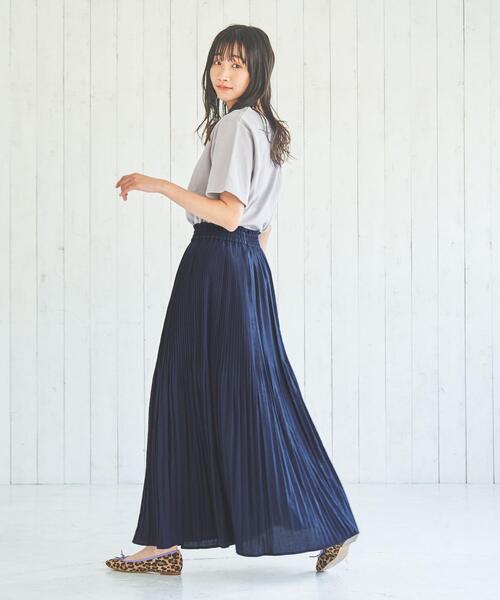 coen（コーエン）の「ヴィンテージライクプリーツスカート（スカート・レディース・ナチュラル/ネイビー/ダークグレー・FREE）」の15枚目の写真