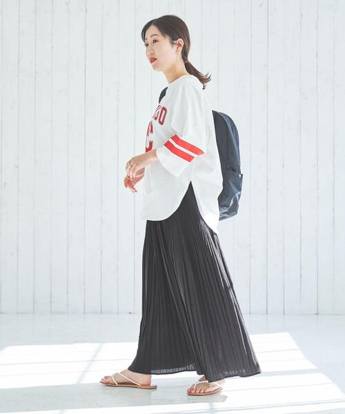 coen（コーエン）の「ヴィンテージライクプリーツスカート（スカート・レディース・ナチュラル/ネイビー/ダークグレー・FREE）」の19枚目の写真