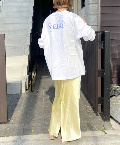 SHENERY（シーナリー）の「サテンタイトマキシスカート（スカート・レディース・イエロー/アイボリー・36/38）」の10枚目の写真