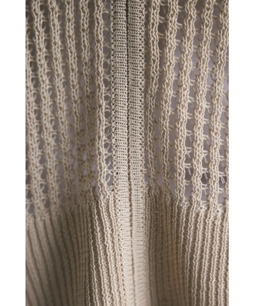 STYLEMIXER（スタイルミキサー）の「ドライニットクロシェベスト（ベスト・レディース・アイボリー/ブラック・FREE）」の11枚目の写真