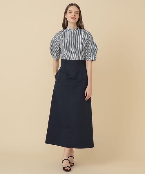 EFFE BEAMS（エッフェビームス）の「EFFE BEAMS / ストライプ ボリュームスリーブ ブラウス（シャツ/ブラウス・レディース・レッド/ブラック・38/36）」の15枚目の写真