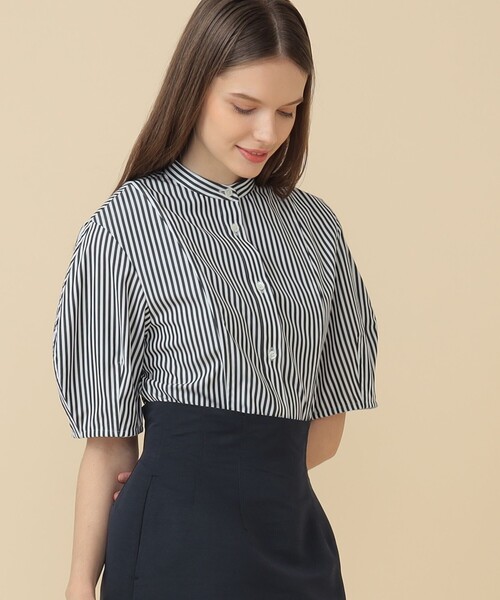 EFFE BEAMS（エッフェビームス）の「EFFE BEAMS / ストライプ ボリュームスリーブ ブラウス（シャツ/ブラウス・レディース・レッド/ブラック・38/36）」の17枚目の写真