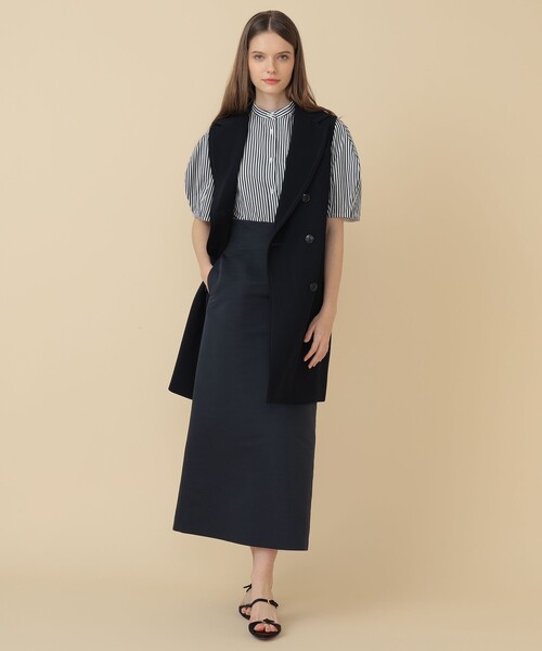 EFFE BEAMS（エッフェビームス）の「EFFE BEAMS / ストライプ ボリュームスリーブ ブラウス（シャツ/ブラウス・レディース・レッド/ブラック・38/36）」の19枚目の写真