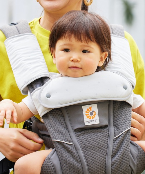 Baby Hopper(ベビーホッパー)の「接触冷感ネックカバー(抱っこ紐/ベルトカバー/スリング・レディース・アイボリー/グレー・ONE SIZE)」の2枚目の写真