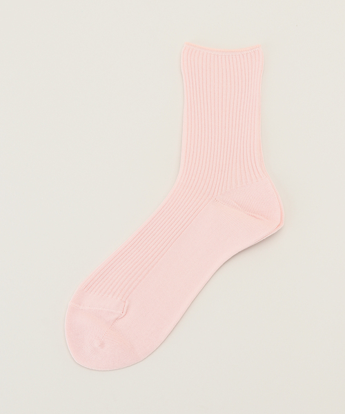 JOURNAL STANDARD LUXE(ジャーナルスタンダード ラックス)の「シルケットショートSOCKS(ソックス/靴下・レディース・ピンク系その他/ブルー/ホワイト/グリーン/イエロー・FREE)」の1枚目の写真