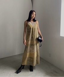 Ameri（アメリ）の「LACE PAINTING CAMI DRESS（ワンピース