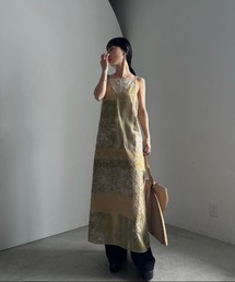 Ameri（アメリ）の「LACE PAINTING CAMI DRESS（ワンピース