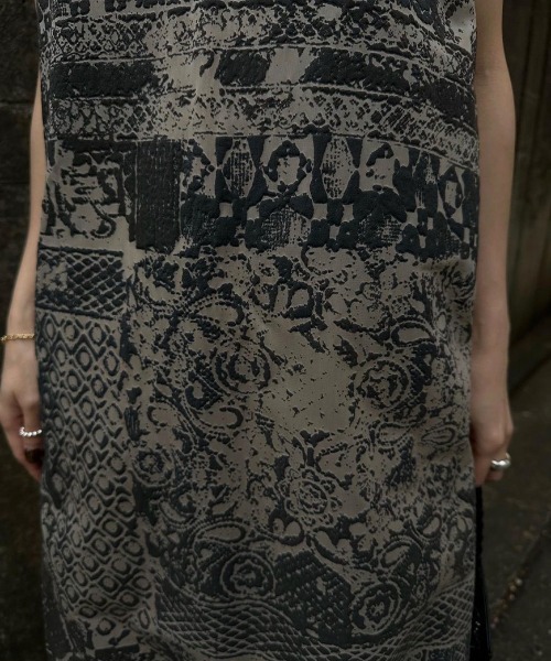 Ameri（アメリ）の「LACE PAINTING CAMI DRESS（ワンピース