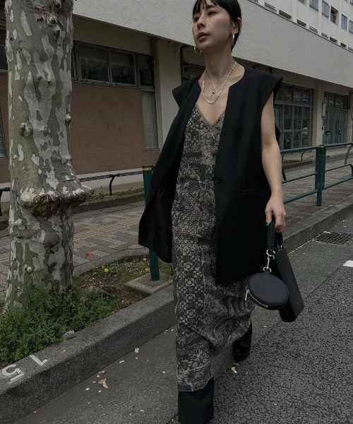 Ameri（アメリ）の「LACE PAINTING CAMI DRESS（ワンピース