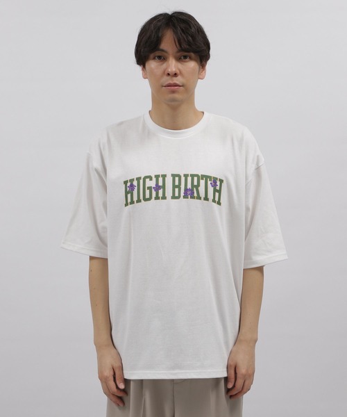 【関税込み】le PERE ホワイト Flower Tシャツ Embroidered Flower White T-Shirt | le PÈRE