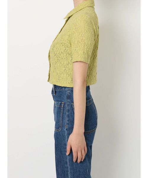 EVRIS（エヴリス）の「シアータイトショートシャツ（シャツ/ブラウス・レディース・ブルー/グリーン/ブラック/ホワイト・FREE）」の19枚目の写真