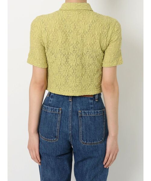 EVRIS（エヴリス）の「シアータイトショートシャツ（シャツ/ブラウス・レディース・ブルー/グリーン/ブラック/ホワイト・FREE）」の18枚目の写真