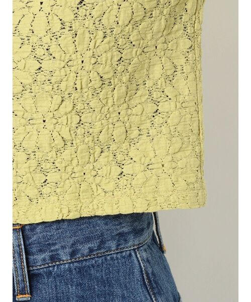 EVRIS（エヴリス）の「シアータイトショートシャツ（シャツ/ブラウス・レディース・ブルー/グリーン/ブラック/ホワイト・FREE）」の15枚目の写真