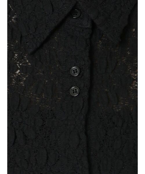 EVRIS（エヴリス）の「シアータイトショートシャツ（シャツ/ブラウス・レディース・ブルー/グリーン/ブラック/ホワイト・FREE）」の12枚目の写真