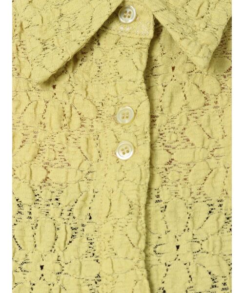 EVRIS（エヴリス）の「シアータイトショートシャツ（シャツ/ブラウス・レディース・ブルー/グリーン/ブラック/ホワイト・FREE）」の10枚目の写真