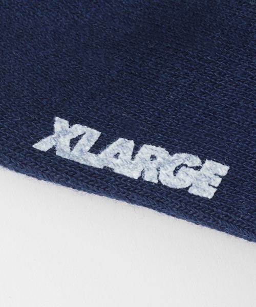 XLARGE KIDS（エクストララージキッズ）の「ロゴミドルソックス【日本製】（ソックス/靴下・キッズ・グリーン/ホワイト/グレー・15-17cm/17-19cm/19-21cm/13-15cm）」の6枚目の写真