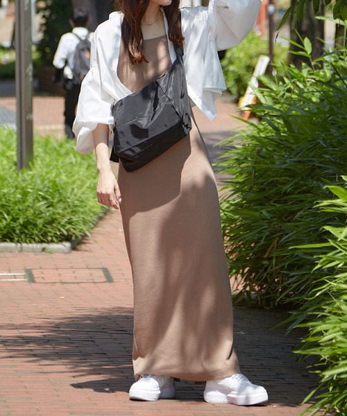 Shelly island（シェリーアイランド）の「カップ付きキャミワンピース（ワンピース・レディース・ベージュ/ブラック/グリーン・FREE）」の14枚目の写真