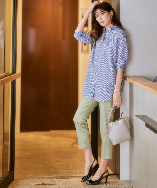 7days Life Styling（セブンデイズライフスタイリング）の「【販売終了】サラサラ裏メッシュ綿混ストレッチドロストジョガーパンツ（接触冷感・吸汗速乾・ストレッチ・UVカット）（その他パンツ・レディース・ベージュ/グリーン/ネイビー/その他/グレー・L/M/LL/S）」の11枚目の写真