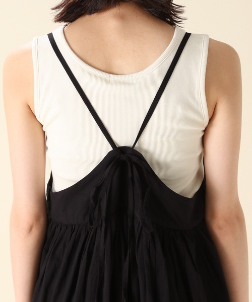 niko and...(ニコアンド)の「ふわ軽キャミワンピース(ワンピース・レディース・ピンク/ブルー/ブラック・LARGE/MEDIUM)」の16枚目の写真