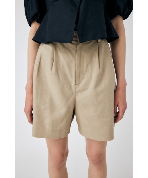 MOUSSY（マウジー）の「LINEN COTTON SHORT パンツ（その他パンツ・レディース・レッド/ライトブラック/ベージュ・1/2）」の5枚目の写真