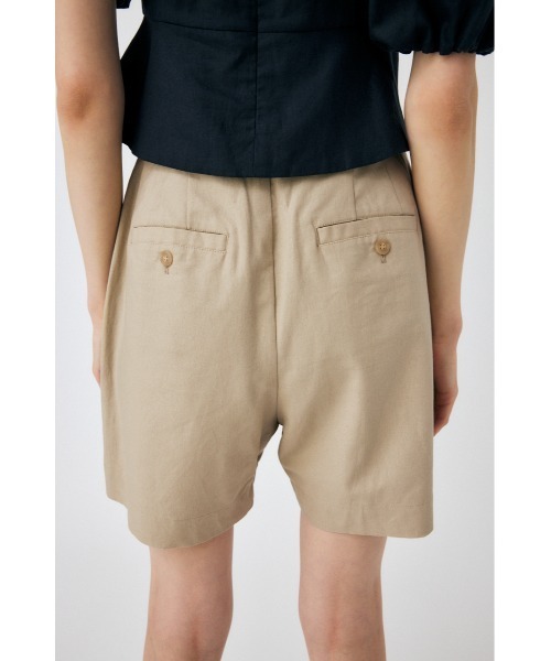 MOUSSY（マウジー）の「LINEN COTTON SHORT パンツ（その他パンツ・レディース・レッド/ライトブラック/ベージュ・1/2）」の7枚目の写真