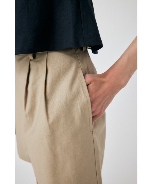 MOUSSY（マウジー）の「LINEN COTTON SHORT パンツ（その他パンツ・レディース・レッド/ライトブラック/ベージュ・1/2）」の8枚目の写真