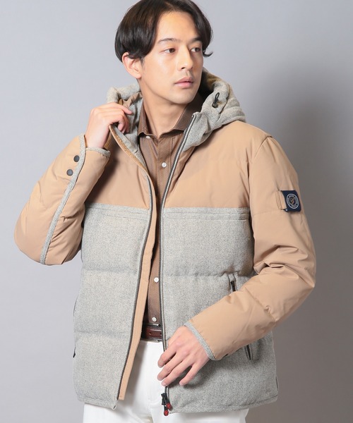 CROWDED CLOSET（クラウデッドクローゼット）の「【G-STAGE/ジーステージ】異素材コンビダウンジャケット（ブルゾン・メンズ・ネイビー/グレー/ベージュ・02/03）」の3枚目の写真