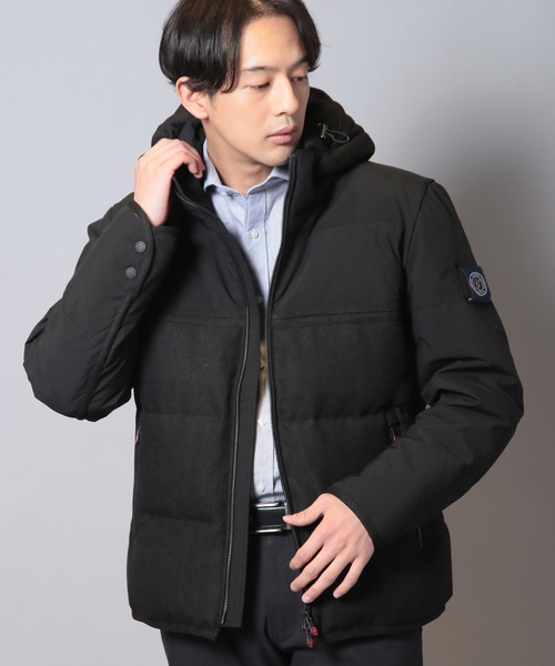 CROWDED CLOSET（クラウデッドクローゼット）の「【G-STAGE/ジーステージ】異素材コンビダウンジャケット（ブルゾン・メンズ・ネイビー/グレー/ベージュ・02/03）」の2枚目の写真