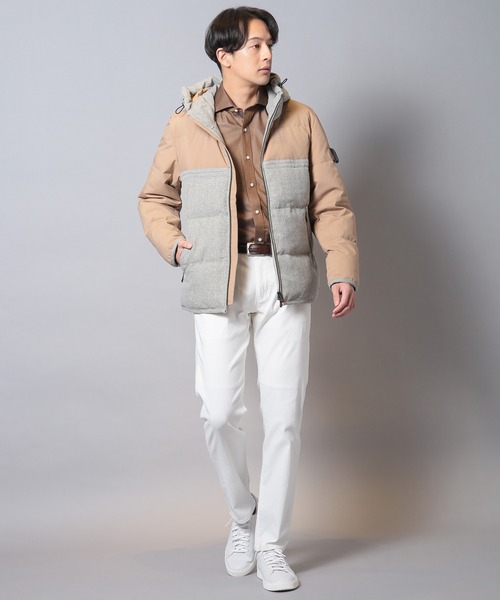 CROWDED CLOSET（クラウデッドクローゼット）の「【G-STAGE/ジーステージ】異素材コンビダウンジャケット（ブルゾン・メンズ・ネイビー/グレー/ベージュ・02/03）」の20枚目の写真