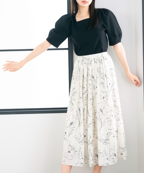 セール】□2023春夏新作□花柄プリーツスカート/MM327218
