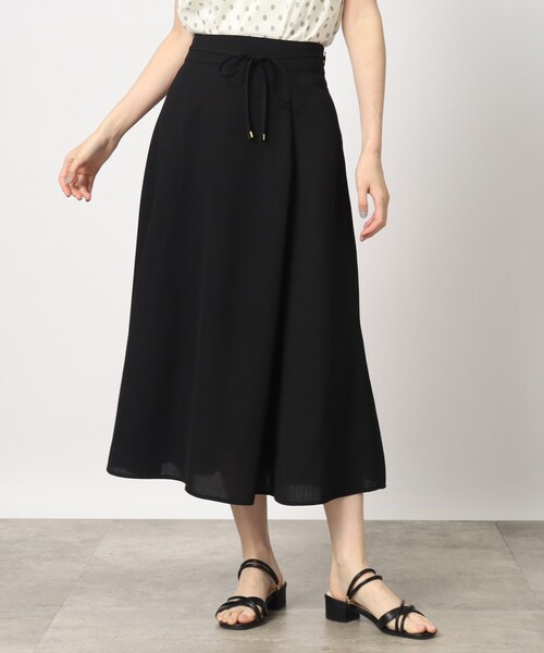 grove（グローブ）の「◆【お仕事にもおでかけにも】リボンベルト付きフレアスカート（スカート・レディース・ブラック/ピンク系その他/ライトベージュ・02/03/01/04/05）」の8枚目の写真