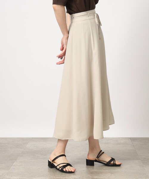 grove（グローブ）の「◆【お仕事にもおでかけにも】リボンベルト付きフレアスカート（スカート・レディース・ブラック/ピンク系その他/ライトベージュ・02/03/01/04/05）」の16枚目の写真