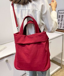 florist | 【2WAY/3WAY】【軽量】くったりラウンドフォルムの折り返しナイロンハンドバッグ/ショルダーバッグ(ボストンバッグ)