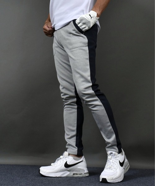 COMON GOLF(コモンゴルフ)の「ポンチ ジャージ素材 ゴルフウェア前後切替 ストレッチ ゴルフパンツ(スウェットパンツ・メンズ・ネイビー/杢グレー/ブラック・XXXL/L/M/XL/XXL)」の8枚目の写真