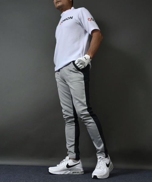 COMON GOLF(コモンゴルフ)の「ポンチ ジャージ素材 ゴルフウェア前後切替 ストレッチ ゴルフパンツ(スウェットパンツ・メンズ・ネイビー/杢グレー/ブラック・XXXL/L/M/XL/XXL)」の10枚目の写真