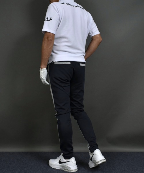 COMON GOLF(コモンゴルフ)の「ポンチ ジャージ素材 ゴルフウェア前後切替 ストレッチ ゴルフパンツ(スウェットパンツ・メンズ・ネイビー/杢グレー/ブラック・XXXL/L/M/XL/XXL)」の14枚目の写真