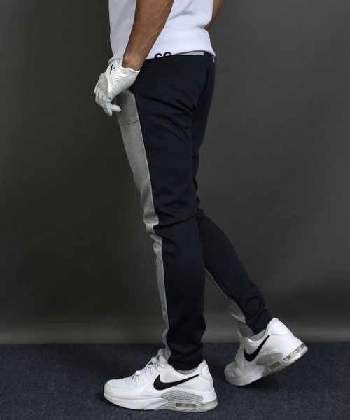 COMON GOLF(コモンゴルフ)の「ポンチ ジャージ素材 ゴルフウェア前後切替 ストレッチ ゴルフパンツ(スウェットパンツ・メンズ・ネイビー/杢グレー/ブラック・XXXL/L/M/XL/XXL)」の16枚目の写真