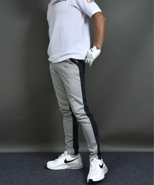 COMON GOLF(コモンゴルフ)の「ポンチ ジャージ素材 ゴルフウェア前後切替 ストレッチ ゴルフパンツ(スウェットパンツ・メンズ・ネイビー/杢グレー/ブラック・XXXL/L/M/XL/XXL)」の17枚目の写真