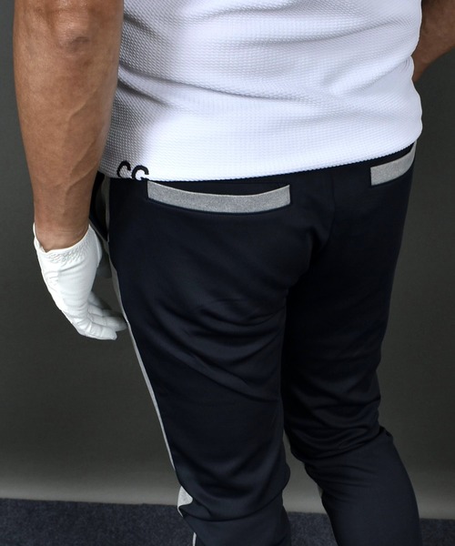 COMON GOLF(コモンゴルフ)の「ポンチ ジャージ素材 ゴルフウェア前後切替 ストレッチ ゴルフパンツ(スウェットパンツ・メンズ・ネイビー/杢グレー/ブラック・XXXL/L/M/XL/XXL)」の19枚目の写真