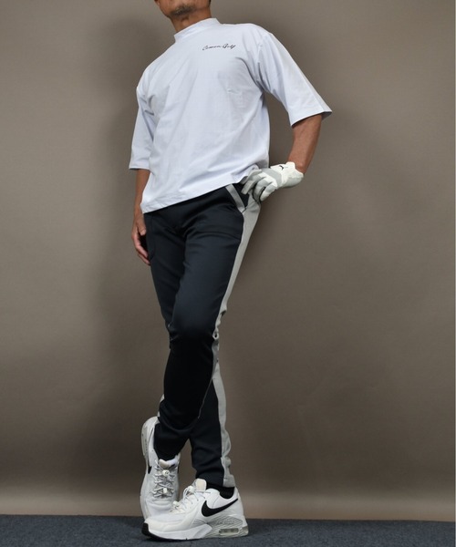 ブリーフィング　ネイビー ゴルフパンツ ストレッチ素材 サイズ：O DESCENTE GOLF デサントゴルフ ストレッチパンツ