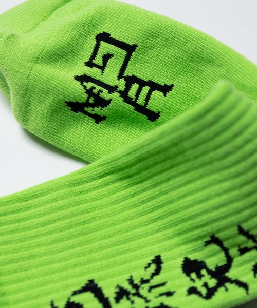 VIRGOwearworks（ヴァルゴウェアワークス）の「KANJI SOX（ソックス/靴下・メンズ・グリーン/ブラック/ホワイト・FREE）」の6枚目の写真