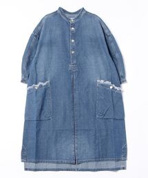 HOUSTON（ヒューストン）の「【HOUSTON】デニム スモックシャツワンピース（ワンピース）」