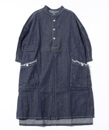 HOUSTON（ヒューストン）の「【HOUSTON】デニム スモックシャツワンピース（ワンピース）」